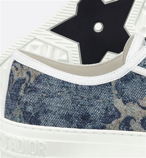 Walk'n'Dior Sneaker Duck Blue Dior Brocart Embroidered Denim 